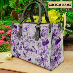 High Quality Handbags for Women Personlized PU HandBags-Purple Dragonflies High Quality Handbags for Women Personlized PU HandBags-Purple Dragonflies